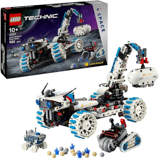 Lego 42211 Technic, Lunar Outpost(R) Moon Explorer Car, Toy, Birthday Gift, Blocks, Boys, Girls, Kids, 10, 11, 12 Years, Elementary School, Space Science