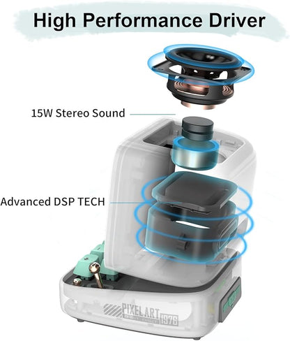 Divoom Ditoo and Tiivoo-2,Pixel Art Bluetooth Speaker,Suitble for Home,Room,Outdoor,Kitchen