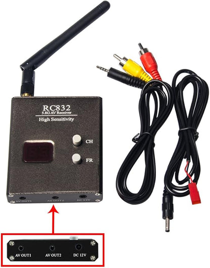 WT832 WR832 5.8GHz 40CH 600mW Wireless FPV Transmitter and Receiver for Drones