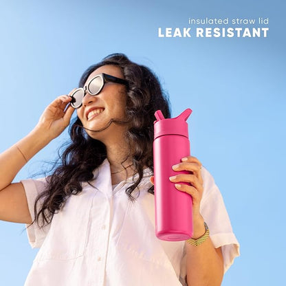 Simple Modern Summit Water Bottle with Straw Lid | DC Comics 30oz Leak Proof Stainless Steel Insulated Cup | Gifts for Her Him | Batwheels Schematics