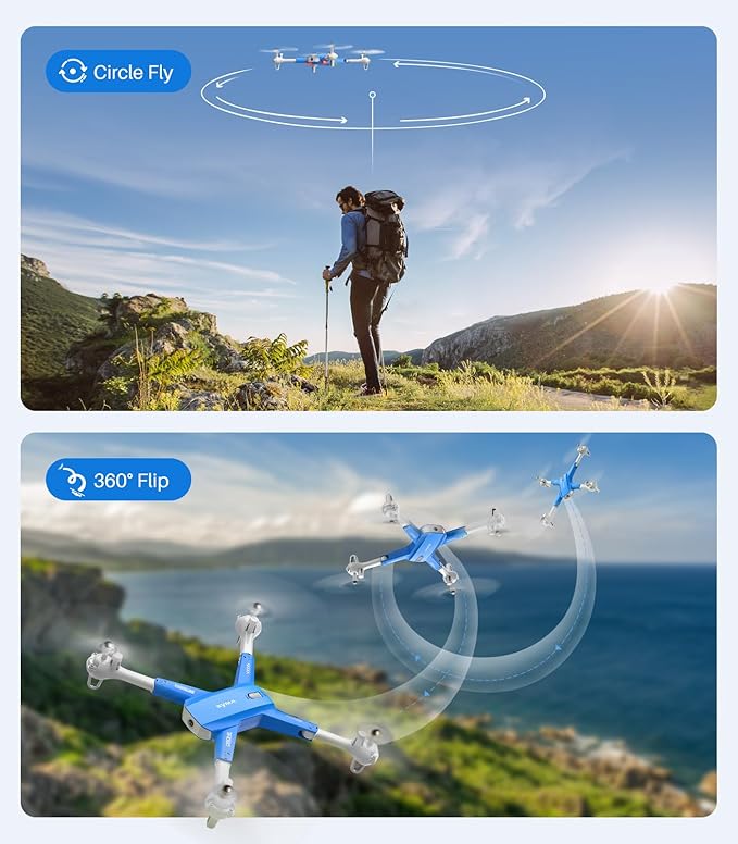 SYMA Drone with Camera for Adults Kids,1080P FPV Camera RC Quadcopter with Altitude Hold, One Key Start, 3D Flips, 2 Batteries Remote Control Helicopter Flying Toys Gifts for Boys Girls