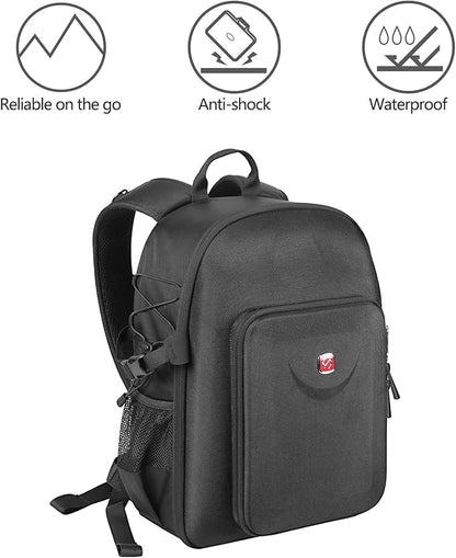 Smatree Professional Backpack for DJI FPV Combo,Hard Backpack Waterproof Backpack Bag for DJI FPV Drone Accessories, No Deed Remove Propeller, Ready to Fly