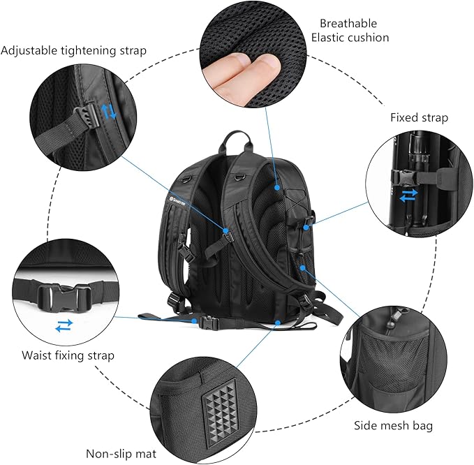 Smatree Professional Backpack for DJI Mavic 3/Mavic 3 Classic/3E/3T Combo, Waterproof Backpack Bag for DJI Mavic 3/Mavic 3 Classic/Mavic 3E/Mavic 3T Drone Accessories(NOT Fit for Mavic 3 Pro)