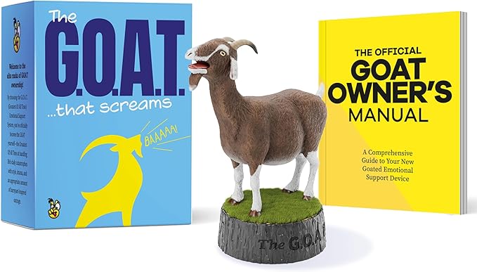 The Screaming Goat Desk Toy - White Elephant Gifts for Adults Unique - Office Gag Gifts - Funny Ideas for Coworkers - Holiday Fun Secret Santa Desk Toys - Hilarious Stocking Stuffers