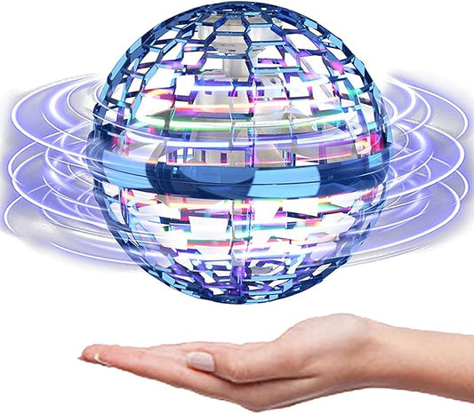Cosmic Fly Ball 2025 Flying Orb Ball with Lights,UFO Hand Operated Mini Drone for Kid,Galactic Fidget Spinner Boomerang Hover Balls,Christmas Birthday Gifts Toy for 6 7 8 9 10+ Year Old Boy Girl Teens