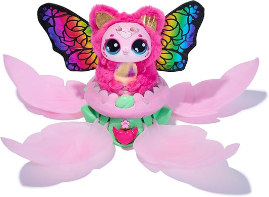 Hatchimals Bloomables Kittyfly Interactive Toy with Surprise, Double Transformation and Over 100 Sounds and Reactions, for Ages 4+