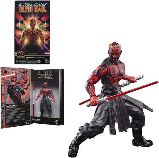 Hasbro Star Wars Black SER 50TH ANN 6IN Darth Maul Action Figure,4 to 99 years