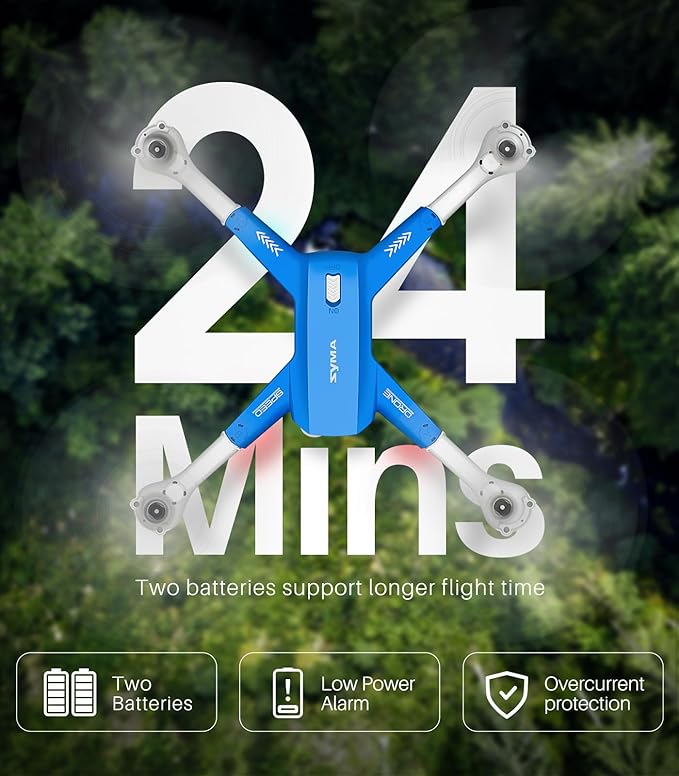 SYMA Drone with Camera for Adults Kids,1080P FPV Camera RC Quadcopter with Altitude Hold, One Key Start, 3D Flips, 2 Batteries Remote Control Helicopter Flying Toys Gifts for Boys Girls