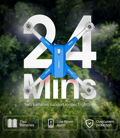 SYMA Drone with Camera for Adults Kids,1080P FPV Camera RC Quadcopter with Altitude Hold, One Key Start, 3D Flips, 2 Batteries Remote Control Helicopter Flying Toys Gifts for Boys Girls