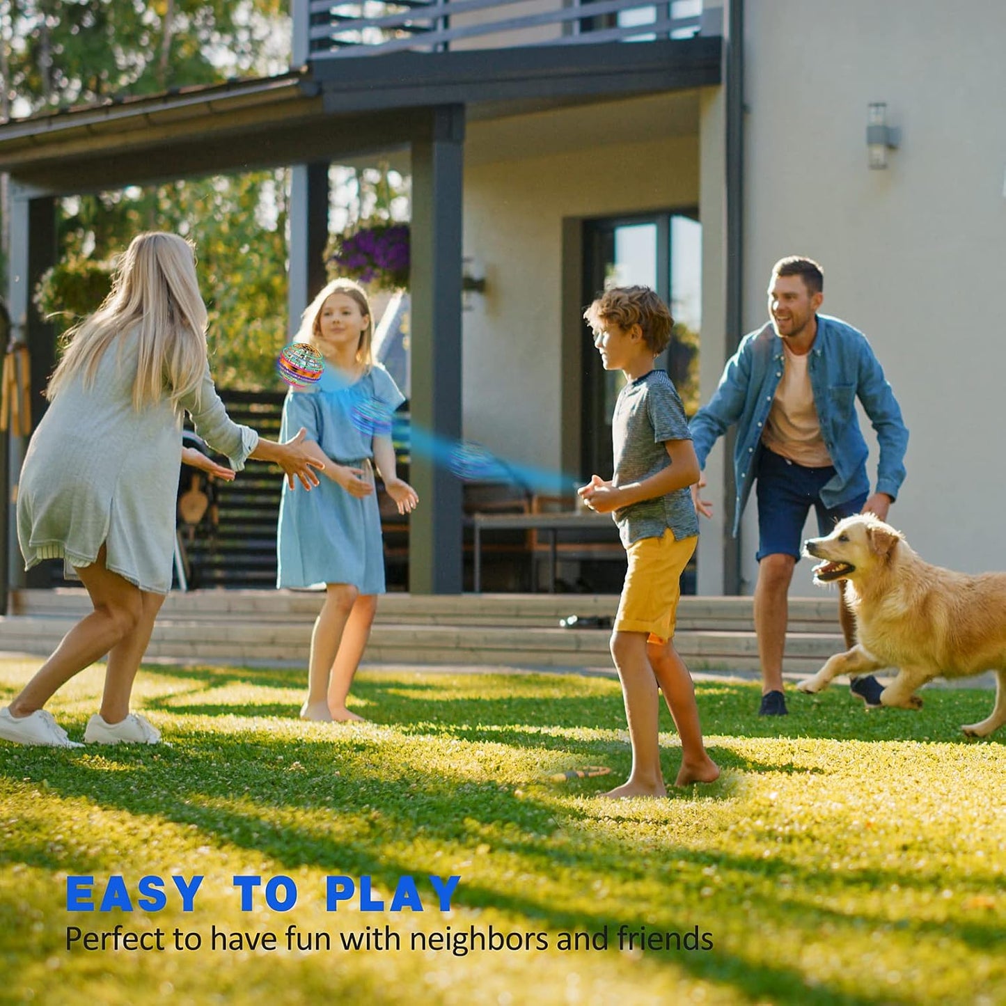 2025 Flying Orb Ball Toy,Cosmic Globe Boomerang Hover Ball Galactic Fidget Spinner, Hand Drone Orbit, Cool Toys Gift for 6 7 8 9 10+ Year Old Boys Girls Teens Outdoor Toys(Orange)