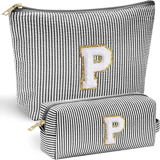 YOOLIFE Personalized Gifts for Women, Cute Travel Makeup Bag Daughter Niece Gifts Cosmetic Bag Skin Care Bag Sister Wife Friend Teacher Engagement Wedding Gifts for Women Mother'S Day Thank You Gift P